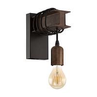 Wandlamp Bruin Vintage E27 10w Excl Lamp-Zelfbouwmarkt