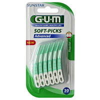 33% korting vanaf 3 stuks: 6x GUM Soft-Picks Advanced Regular 30 stuks-GUM