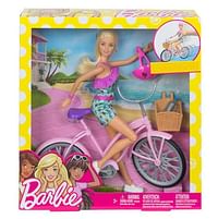 Barbie met fiets-Barbie