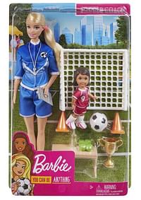 Barbie Voetbal Coach pop met accessoires-Barbie