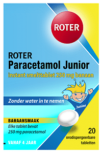 Roter Paracetamol Junior Smelt Tabletten-Roter