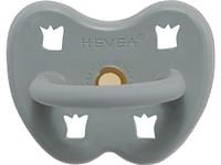 Hevea Fopspeen Gorgeous Grey Rond 3-36M-Hevea