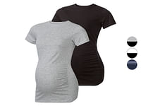 ESMARA® Set van 2 zwangerschapsshirts van een katoenmix-Esmara