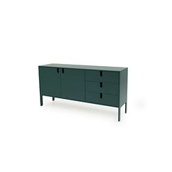 Tenzo dressoir Uno - groen - 86x171x46 cm - Leen Bakker