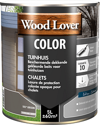 Wood Lover Color houtbeits tuinhuis 555 Grison 5l-Woodlover