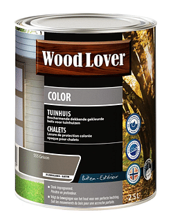 Wood Lover Color houtbeits tuinhuis fjord grijs 2,5 l