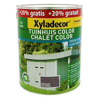 Xyladecor Tuinhuis Color dekkende Houtbeits berkengrijs 2,5 l + 0,5 l-Xyladecor