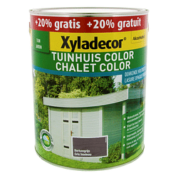 Xyladecor Tuinhuis Color dekkende Houtbeits berkengrijs 2,5 l + 0,5 l