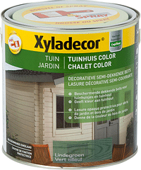 Xyladecor Tuinhuis Color semi-dekkende Houtbeits lindegroen 2,5 l-Xyladecor