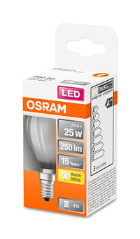 Osram ledlamp Retrofit Classic P warm wit E14 2,5W-Osram