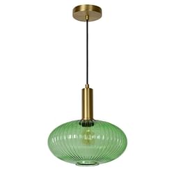 Lucide hanglamp Maloto - groen - Ø30 cm - Leen Bakker