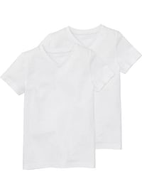 HEMA 2-pak Kinder T-shirts - Biologisch Katoen Wit (wit)-Huismerk - Hema