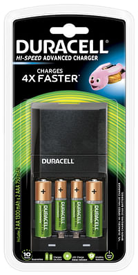 Duracell Hi-Speed Lader + 2 AA & 2 AAA Batterijen-Duracell