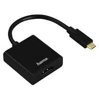 Hama USB-C/DisplayPort USB-C DisplayPort Zwart-Hama