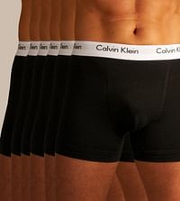 Calvin Klein Short 6 Pack Cotton Stretch Trunks H U2662G-001-Calvin Klein