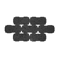 Betonstraatstenen waterdoorlatend 22 x 11 x 6 cm zwart-Coeck