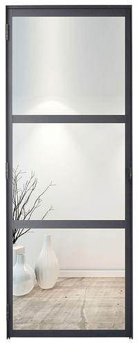 Binnendeur Metaal Alu Glass Tily Links Incl.deurkader 880x2040mm-Zelfbouwmarkt