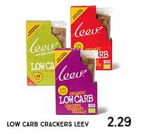 Low carb crackers leev-leev