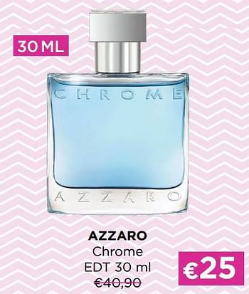 Promoties Azzaro chrome edt - Azzaro - Geldig van 03/01/2023 tot 31/01/2023 bij ICI PARIS XL