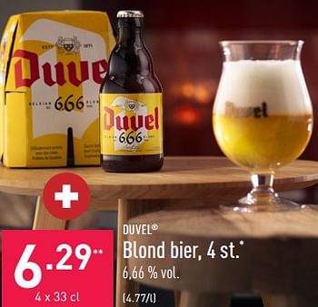 Promoties Blond bier - Duvel - Geldig van 13/01/2023 tot 20/01/2023 bij Aldi