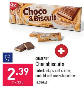 Promoties Chocobiscuits - CHATEAU - Geldig van 13/01/2023 tot 20/01/2023 bij Aldi