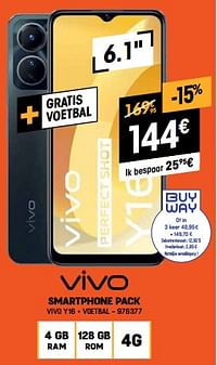 Smartphone pack vivo y16 + voetbal-Vivo