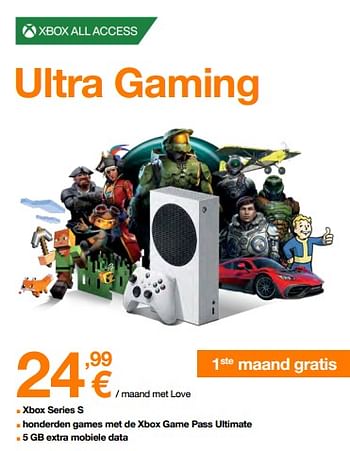 Promoties Xbox ultra gaming - Microsoft - Geldig van 03/01/2023 tot 15/01/2023 bij Orange