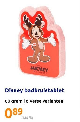 Promoties Disney badbruistablet - Disney - Geldig van 04/01/2023 tot 10/01/2023 bij Action