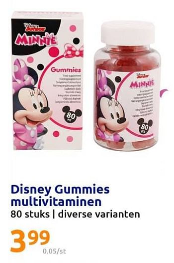 Promoties Disney gummies multivitaminen - Disney - Geldig van 04/01/2023 tot 10/01/2023 bij Action