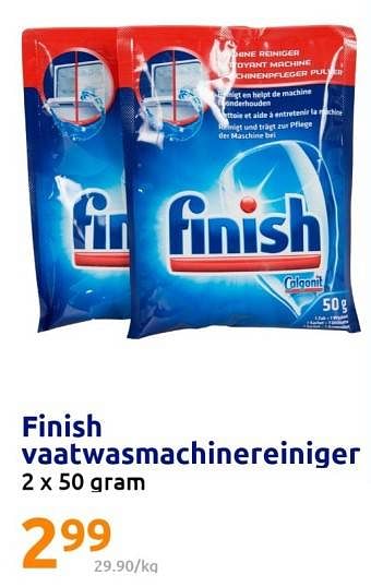 Promoties Finish vaatwasmachinereiniger - Finish - Geldig van 04/01/2023 tot 10/01/2023 bij Action