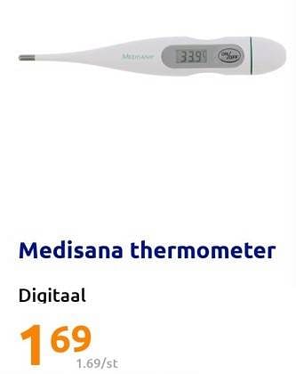 Promoties Medisana thermometer - Medisana - Geldig van 04/01/2023 tot 10/01/2023 bij Action
