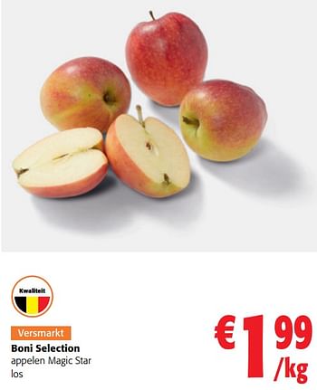 Promoties Boni selection appelen magic star - Boni - Geldig van 02/01/2023 tot 10/01/2023 bij Colruyt