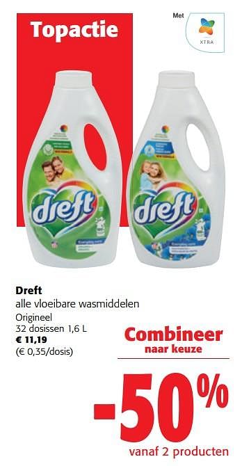 Promoties Dreft vloeibare wasmiddelen origineel - Dreft - Geldig van 02/01/2023 tot 10/01/2023 bij Colruyt