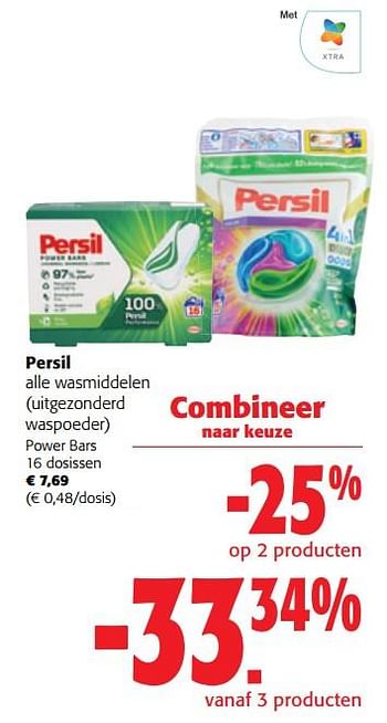 Promoties Persil wasmiddelen power bars - Persil - Geldig van 02/01/2023 tot 10/01/2023 bij Colruyt
