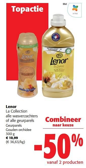 Promoties Lenor geurparels gouden orchidee - Lenor - Geldig van 02/01/2023 tot 10/01/2023 bij Colruyt