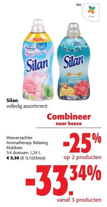Promoties Silan wasverzachter aromatherapy relaxing maldives - Silan - Geldig van 02/01/2023 tot 10/01/2023 bij Colruyt