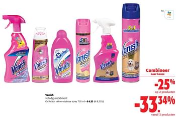 Promoties Vanish oxi action vlekverwijderaar spray - Vanish - Geldig van 02/01/2023 tot 10/01/2023 bij Colruyt