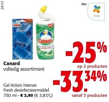 Promoties Canard gel action intense fresh desinfecteermiddel - Canard WC - Geldig van 02/01/2023 tot 10/01/2023 bij Colruyt