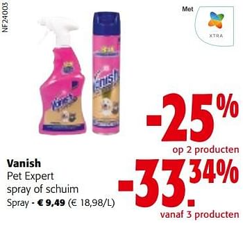 Promoties Vanish pet expert spray - Vanish - Geldig van 02/01/2023 tot 10/01/2023 bij Colruyt