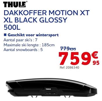 Promotions Dakkoffer motion xt xl black glossy - Thule - Valide de 04/01/2023 à 07/03/2023 chez Auto 5