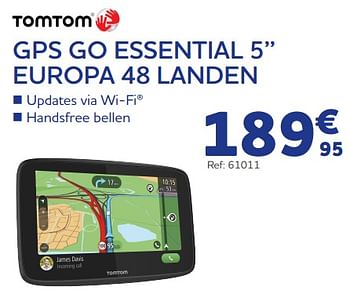 Promoties Tomtom gps go essential 5`` europa 48 landen - TomTom - Geldig van 04/01/2023 tot 07/03/2023 bij Auto 5