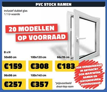 Promotions Pvc stock ramen 50x60 cm - Stock - Valide de 04/01/2023 à 31/01/2023 chez Bouwcenter Frans Vlaeminck