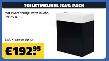 Promoties Toiletmeubel java pack - Huismerk - Bouwcenter Frans Vlaeminck - Geldig van 04/01/2023 tot 31/01/2023 bij Bouwcenter Frans Vlaeminck