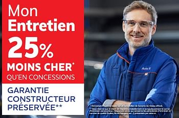 Promoties Mon entretien 25% moins cher qu’en concessions - Huismerk - Auto 5  - Geldig van 04/01/2023 tot 08/03/2023 bij Auto 5
