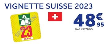 Promotions Vignette suisse - Produit maison - Auto 5  - Valide de 04/01/2023 à 08/03/2023 chez Auto 5