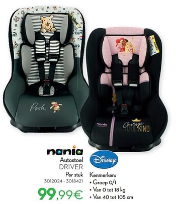 Nania Autostoel driver - Promotie bij