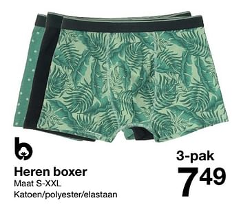 Promoties Heren boxer - Huismerk - Zeeman  - Geldig van 07/01/2023 tot 13/01/2023 bij Zeeman