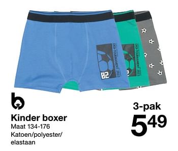 Promotions Kinder boxer - Produit maison - Zeeman  - Valide de 07/01/2023 à 13/01/2023 chez Zeeman