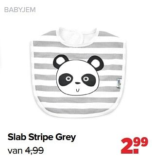 Promoties Babyjem slab stripe grey - BabyJem - Geldig van 02/01/2023 tot 04/02/2023 bij Baby-Dump
