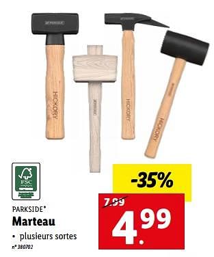 Promotions Marteau - Parkside - Valide de 15/01/2023 à 21/01/2023 chez Lidl